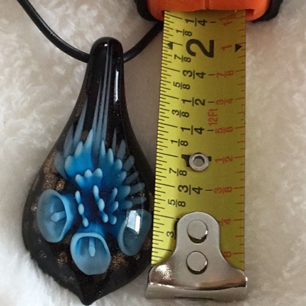 Lot of 3 glass necklaces with cord in 19” length